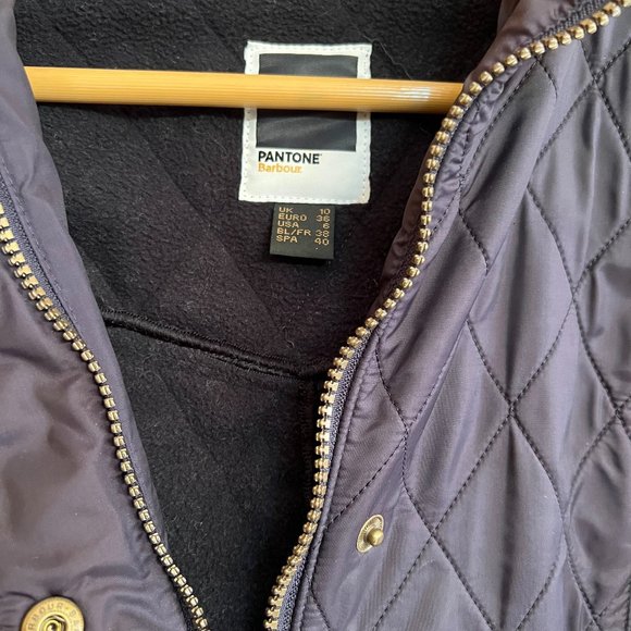 Barbour x Pantone Quilted Jacket Women UK Size 10 US Size 6 - Picture 2 of 5